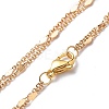 Brass Link Chain Double Layer Necklaces NJEW-JN03993-4