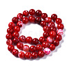 Dyed Natural Crackle Agate Beads Strands X-G-T100-03C-4