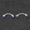 Acrylic Eyebrow Rings X1-AJEW-P084-06A-2