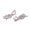Eco-Friendly Brass Micro Pave Cubic Zirconia Pendants KK-K265-01P-K-2