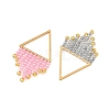 Glass Seed Beads Tassel Pendants PALLOY-MZ01455-2