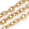 3.28 Feet Ion Plating(IP) 304 Stainless Steel Cable Chains X-CHS-O008-03G-1