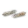 Bullet Natural Dalmatian Jasper Pointed Pendants G-E332-C34-3