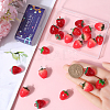 SUNNYCLUE 24Pcs 3 Styles Opaque & Transparent Resin Imitation Fruit Pendants RESI-SC0002-99-3