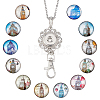 SUNNYCLUE DIY Interchangeable Dome Office Lanyard ID Badge Holder Necklace Making Kit DIY-SC0022-04A-1