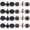 8 Pairs 2 Styles Resin Buttons BUTT-CL0001-09-1
