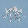 201 Stainless Steel Stud Earring Findings STAS-H410-08S-C-3