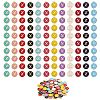 120Pcs 12 Colors Golden Plated Alloy Charms ENAM-SZ0001-64X-1