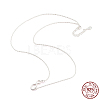 925 Sterling Silver Infinity Pendant Necklace for Women NJEW-C019-01S-1
