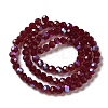 Electroplate Transparent Glass Beads Strands EGLA-A035-T4mm-L02-2