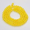 Faceted Bicone Glass Beads Strands X-EGLA-P017-4mm-05-2