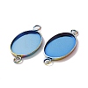Ion Plating(IP) 304 Stainless Steel Cabochon Connector Settings STAS-H394-01M-3