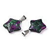 Star Dyed Natural Ruby in Zoisite Pendants X-G-Q367-19-3