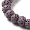 Natural Lava Rock Dyed Beads Strands G-Z036-B01-09-3