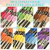 6Bundles 6 Colors Polyester Embroidery Floss OCOR-YW0001-24D-4