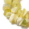 Natural Lemon Jade Chip Bead Strands X-G-M205-22-4