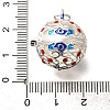 Rack Plating Brass Enamel Bead Cage Pendants KK-M313-11S-01-3