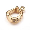 Brass Cubic Zirconia Enhancer Shortener Bails ZIRC-K070-16G-1