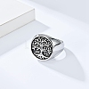 Retro Stainless Steel Tree of Life Finger Ring FIND-PW0020-06C-AS-3