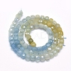 Natural Aquamarine Beads  Strands G-D0013-29-2