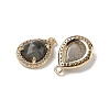 Natural Labradorite Faceted Teardrop Pendants X-G-U028-02G-06-2