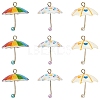 3Pcs 3 Colors Resin Pendants CRES-YW0002-77-1