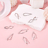 8Pcs 4 Styles Brass Ice Pick Pinch Bails KK-TA0002-48-5