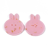 2-Hole Bunny Cellulose Acetate(Resin) Buttons BUTT-S023-09C-2