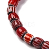Handmade Lampwork Chevron Beads Strands LAMP-K041-01A-09-4