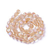 Synthetic Moonstone Beads Strands G-F142-8mm-13-2
