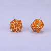 Colorful Pattern Printed Silicone Focal Beads LS-SI-JX0022A-14-1