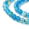 Natural Striped Agate/Banded Agate Beads Strands X-G-G581-4mm-05-3