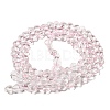Baking Paint Transparent Glass Beads Strands DGLA-A08-T8mm-KD01-2