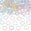 150Pcs 6 Colors Plastic Loose Leaf Book Binder Hinged Rings FIND-TA0010-54C-3