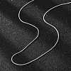 Non-Tarnish 304 Stainless Steel Snake Chains Necklaces X-STAS-F094-24P-4