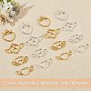 16Pcs 4 Style Alloy Open Back Bezel Big Pendants FIND-OC0001-65-4
