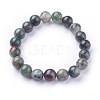 Natural African Bloodstone Stretch Bracelets BJEW-F380-01-C01-1