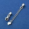 925 Sterling Silver Curb Chain Extender STER-G039-03D-S-2