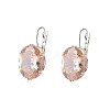 Oval Alloy Rhinestone Leverback Earrings FS-WG5DBAA-02-2