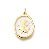 Rack Plating Brass Enamel Pendants KK-L225-029G-04-1