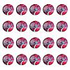 Half Round/Dome Tree Pattern Glass Flatback Cabochons for DIY Projects GGLA-YW0001-14E-1