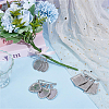 3Pcs 3 Styles Alloy Rhinestone Brooch Base Settings JEWB-OC00002-4