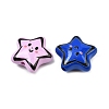 Printed Opaque Acrylic Beads OACR-P035-01A-M-3