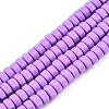 Handmade Polymer Clay Beads Strand CLAY-T021-01O-1