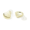 Alloy Shell Shape Stud Earrings with 925 Sterling Silver Pins for Women EJEW-G310-09G-2