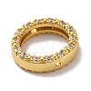 Rack Plating Brass with Cubic Zirconia Bead Frame KK-S406-09C-G-2