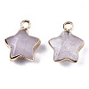 Natural Quartz Crystal Pendants G-N326-36J-2
