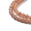 Natural Sunstone Beads Strands G-H080-B01-01-4