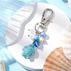Sea Turtle Synthetic Turquoise Pendants Decoration HJEW-JM03009-03-1