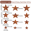 48Pcs 4 Styles Iron Pendants IFIN-GF0001-40-2
